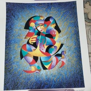 Abstract Colorful Art Print By Anatole Kransnyansky.